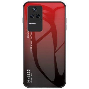 Чохол Xiaomi Poco F4 5G Gradient Hello Red Black