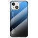 Чехол Apple iPhone 14 Gradient Hello Blue Black