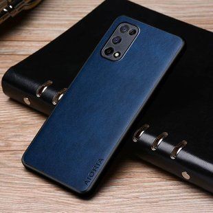 Кожаный чехол AIORIA Vintage для Realme 7 5G / Realme V5 5G / Oppo K7x blue