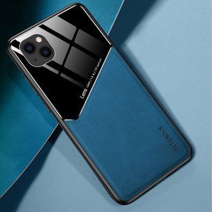 Бізнес чохол бампер GENEROUS для Apple Iphone 13 mini зі скла і штучної шкіри