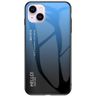 Чехол Apple iPhone 15 Gradient Hello Blue Black