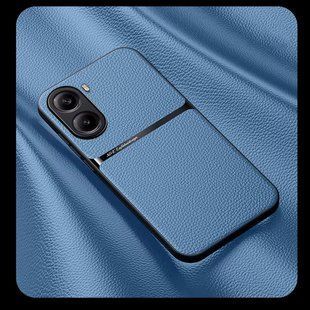 Кожаный чехол Elegance с магнитом для Xiaomi Poco X7 Pro Light blue