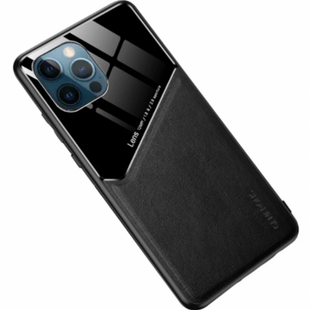 Бізнес чохол бампер GENEROUS для Apple iPhone 14 Pro зі скла та штучної шкіри
