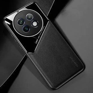 Бізнес чохол бампер GENEROUS для Realme 13 5G зі скла і штучної шкіри