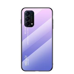 Чохол Oppo A74 4G Gradient Hello Pink Purple