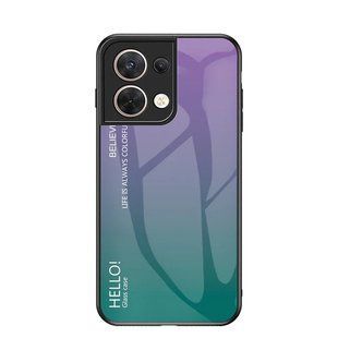 Чохол Oppo Reno8 5G Gradient Hello Purple Green