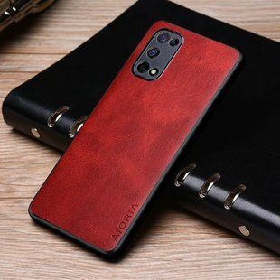 Кожаный чехол AIORIA Vintage для Realme 7 5G / Realme V5 5G / Oppo K7x red