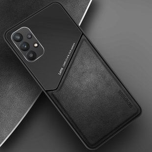 Бізнес чохол бампер GENEROUS для Samsung Galaxy A32 5G зі скла і штучної шкіри