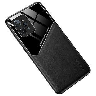 Бизнес чехол бампер GENEROUS для Realme C31 из стекла и искусственной кожи