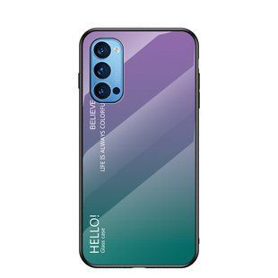 Чохол Oppo Reno4 5G Gradient Hello Purple Green