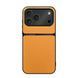 Шкіряний чохол Elegance з магнітом для Apple iPhone 17 Pro Max Orange