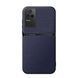 Шкіряний чохол Elegance з магнітом для Xiaomi Poco F4 5G Dark blue