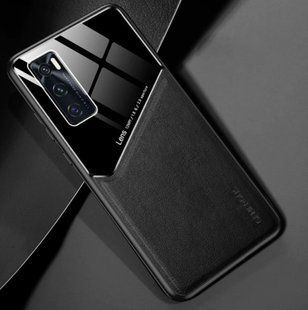 Бизнес чехол бампер GENEROUS для Vivo V20 SE / Y70 из стекла и искусственной кожи