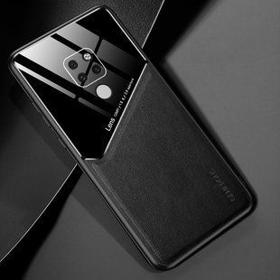 Бізнес чохол бампер GENEROUS для Huawei Mate 20X з скла і штучної шкіри