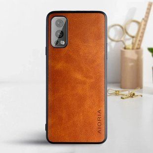 Кожаный чехол AIORIA Vintage для OnePlus Nord 2 5G orange