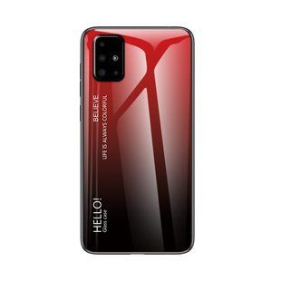 Чехол Samsung Galaxy A71 Gradient Hello Red Black