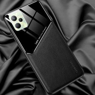 Бизнес чехол бампер GENEROUS для Realme C35 / Narzo 50A Prime из стекла и искусственной кожи