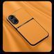 Кожаный чехол Elegance с магнитом для Xiaomi Poco X7 Pro Orange