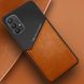 Бизнес чехол бампер GENEROUS для Samsung Galaxy A32 5G из стекла и искусственной кожи