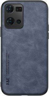 Кожаный чехол Sheepskin с магнитом для Oppo Reno7 4G Blue