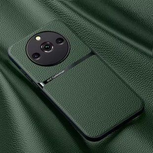 Кожаный чехол Elegance с магнитом для Realme 11 Pro / Realme 11 Pro Plus Green