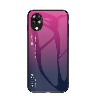 Чехол Oppo A17k Gradient Hello Rose Blue
