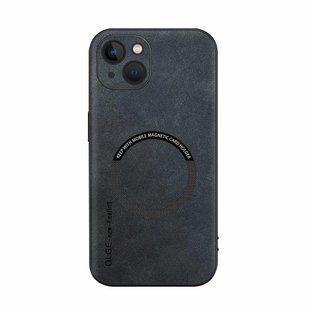 Шкіряний чохол OLGE з MagSafe для Apple iPhone 14 Plus Dark gray