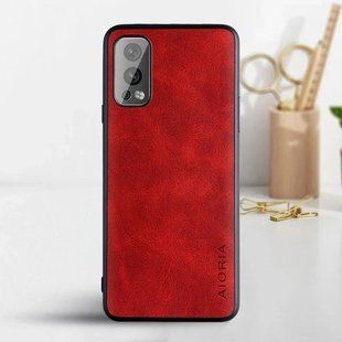 Шкіряний чохол AIORIA Vintage для OnePlus Nord 2 5G red