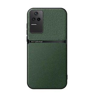 Шкіряний чохол Elegance з магнітом для Xiaomi Poco F4 5G Green