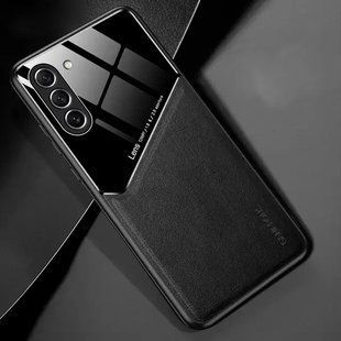 Бізнес чохол бампер GENEROUS для Samsung Galaxy S23 Plus зі скла і штучної шкіри