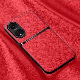 Шкіряний чохол Elegance з магнітом для Oppo A98 5G Red