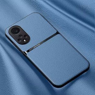 Кожаный чехол Elegance с магнитом для Huawei Nova 9 / Honor 50 Light blue