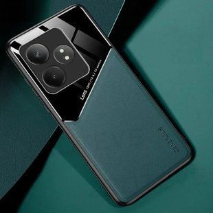 Бізнес чохол бампер GENEROUS для Realme GT 6 зі скла і штучної шкіри