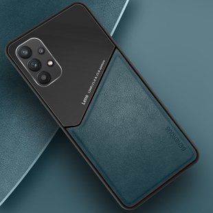 Бизнес чехол бампер GENEROUS для Samsung Galaxy A32 5G из стекла и искусственной кожи