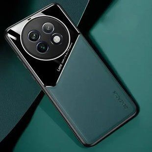 Бізнес чохол бампер GENEROUS для Realme 13 5G зі скла і штучної шкіри