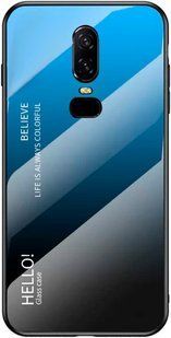 Чохол OnePlus 6 Gradient Hello Blue Black