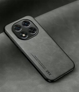 Шкіряний чохол Sheepskin з магнітом для Xiaomi Redmi Note 14 Pro Plus 5G Light gray