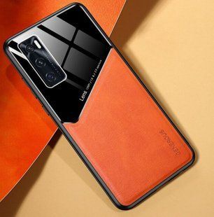 Бизнес чехол бампер GENEROUS для Vivo V20 SE / Y70 из стекла и искусственной кожи