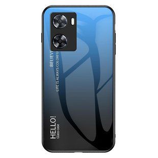 Чехол Oppo A57s Gradient Hello Blue Black