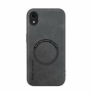 Шкіряний чохол OLGE з MagSafe для Apple iPhone XR Light gray