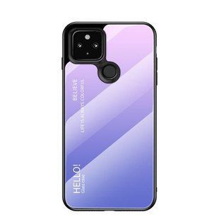 Чехол Google Pixel 5 Gradient Hello Pink Purple
