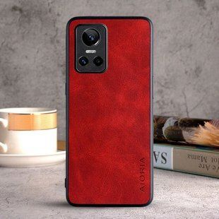 Кожаный чехол AIORIA Vintage для Realme GT Neo 3 red