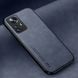 Кожаный чехол Sheepskin с магнитом для Xiaomi 12 Pro Blue