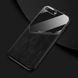Бизнес чехол бампер GENEROUS для Apple Iphone 8 Plus из стекла и искусственной кожи