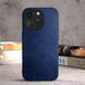 Кожаный чехол AIORIA Vintage для Apple iPhone 16 Pro blue