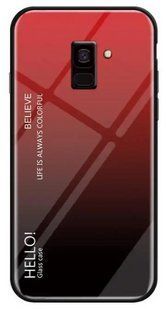 Чохол Samsung Galaxy A8 2018 Gradient Hello Red Black