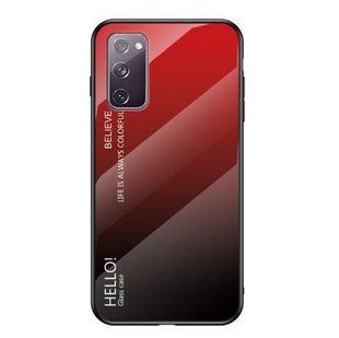 Чехол Samsung Galaxy S20 Gradient Hello Red Black