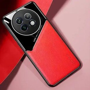 Бізнес чохол бампер GENEROUS для Realme 13 5G зі скла і штучної шкіри