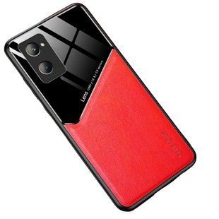 Бізнес чохол бампер GENEROUS для Realme 10 4G зі скла і штучної шкіри