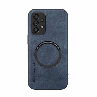 Кожаный чехол OLGE с MagSafe для Samsung Galaxy A32 5G Blue